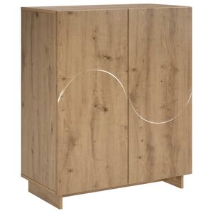 vidaXL Omara za čevlje 73 x 38 x 87,5 cm Konstruiran les Artisan hrast