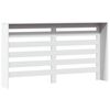 vidaXL Pokrov za radiator bel 149x20x82 cm inženirski les