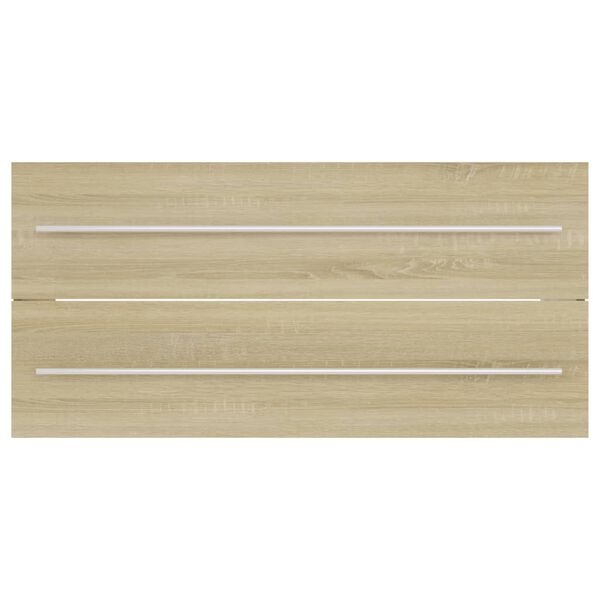 vidaXL Omarica za umivalnik sonoma hrast 100x38,5x48 cm inženirski les