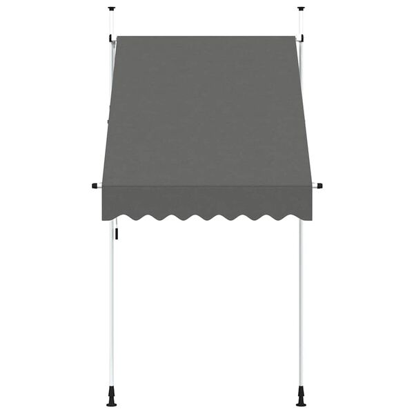 vidaXL Ročno zložljiva tenda 150 cm antracitna