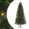 vidaXL Umestno božično drevo med 300 LED Zelena 240 cm PE in PVC