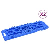 vidaXL Plošča za boljši oprijem 2 kosa modre barve 107x31x7 cm najlon