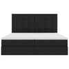 vidaXL Postelja s shranjevanjem Črna 180 x 200 cm Umjetno usnje