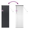 vidaXL Venecijanske žaluzije Črna 175 x 65 cm Aluminij
