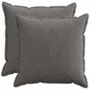 vidaXL Prevleka za blazino 2 kos HOUTEN Temno siva 80 x 80 cm korduroy