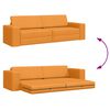 vidaXL Sofa postelja 200cm Temno rumena blago