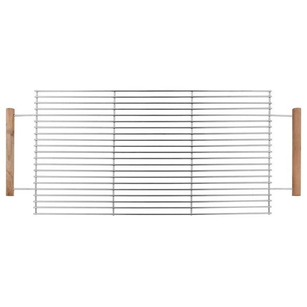 vidaXL XXL Žar na oglje na kolesih nerjaveče jeklo z 2 policama