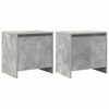 vidaXL Nočna omarica 2 kosa betonsko siva 45x34x44,5 cm iverna plo&scaron;ča
