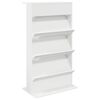 vidaXL Regal za revije Bela 70 x 41 x 126 cm Inženirski les