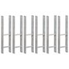 vidaXL Ograjna sidra 6 kosov srebrna 14x6x60 cm pocinkano jeklo