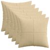 vidaXL Prevleka za blazino 6 kos ALMELO Siva zelena 50 x 50 cm