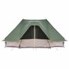 vidaXL Družinski tipi šotor s streho Zelena 680 x 430 x 270 cm