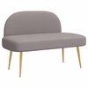 vidaXL Oblazinjena klop z naslonom Taupe 110 x 60 x 76 cm