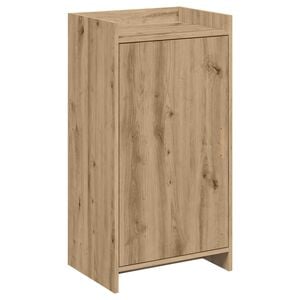 vidaXL Omara za čevlje 48 x 36 x 92 cm Inženirski les Artisan hrast