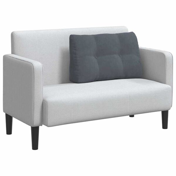 vidaXL Poglavni vzglavnik Temno siva 80 x 24 x 50 cm Žamet