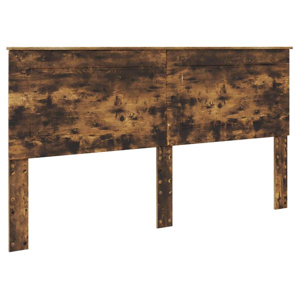 vidaXL Vzglavje Dimljeni oreh 200 cm Konstruiran les