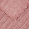 vidaXL Odeja Roza 240 x 220 cm Flis