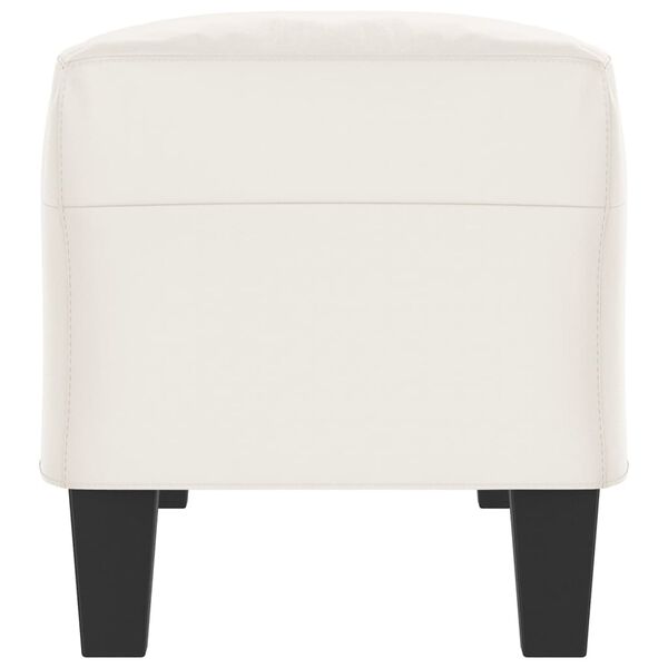 vidaXL Klop bež 100x35x41 cm tkanina iz mikrovlaken