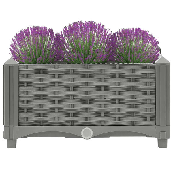 vidaXL Visoka greda 40x40x23 cm polipropilen