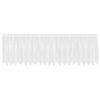 vidaXL Čipkasta Zavesa z zavesami Cvetlični Bela 80 x 500 cm Poliester