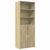 vidaXL Visoka omara sonoma hrast 70x42,5x185 cm inženirski les