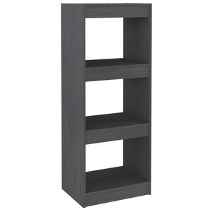vidaXL Knjižna omara za razdelitev prostora siva 40x30x103,5 cm