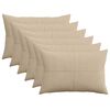 vidaXL Prevleka za blazino 6 pcs ALMELO Taupe 30 x 50 cm korduroy