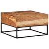 vidaXL Klubska mizica 68x68x41 cm trden akacijev les