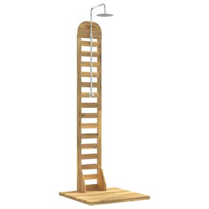 vidaXL Zunanji tu&scaron; 225 cm Trdna akacijeva les in nerjavna stole Bela
