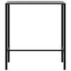 vidaXL Barska miza črna 100x50x110 cm pra&scaron;no barvano jeklo
