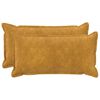 vidaXL Prevleka za blazino 2 kos HOUTEN Rumena 40 x 80 cm Mikrofibra