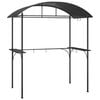 vidaXL Paviljon za žar s policami antracit 220x115x230 cm jeklo