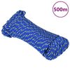 vidaXL Vrv za čoln moder 4 mm 500 m polipropilen
