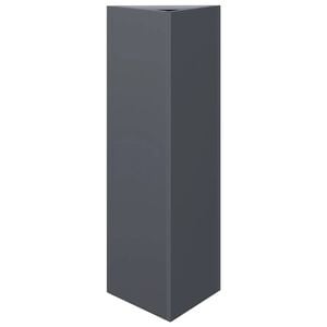 vidaXL Vrtno korito antracit trikotnik 30x30x30 cm jeklo