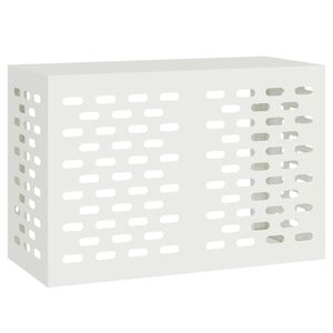 vidaXL Prekrivalo za klimatsko napravo Bela 90 x 40 x 60 cm Jeklo