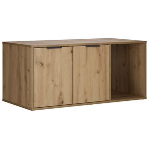 vidaXL Mačja kletka pohi&scaron;tvo Artisan hrast 100 x 49 x 45 cm