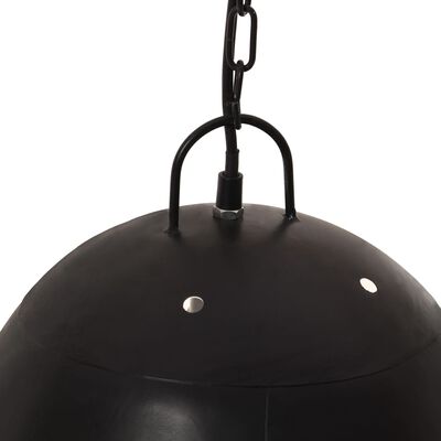 vidaXL Industrijska viseča svetilka 25 W črna okrogla 42 cm E27