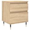 vidaXL Nočna omarica sonoma hrast 40x35x50 cm inženirski les