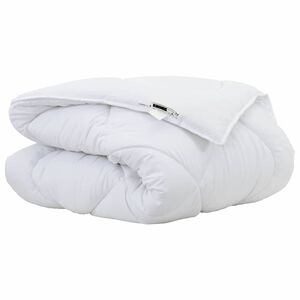 vidaXL Zimska posteljnina 200 x 135 x 5 cm Zima Poliester Bela Zračno