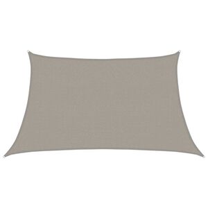 vidaXL Senčnik jadro 160 g/m&sup2; trapez svetlo siv 3/4x2 m HDPE