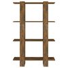 vidaXL Knjižna omara/pregrada dimljeni hrast 80x30x123,5 cm