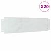 vidaXL Robniki za trato 20 kos 100 x 25 x 0,07 cm Pocinkano jeklo