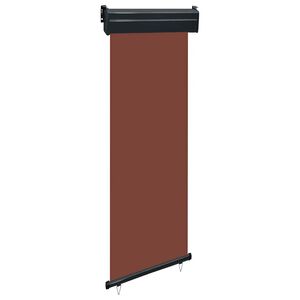 vidaXL Balkonska stranska tenda 60x250 cm rjava