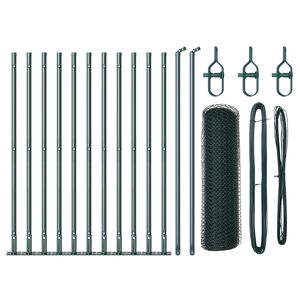 vidaXL Steber ograje. Zelena