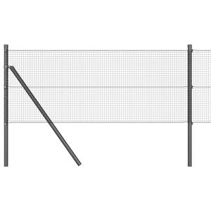 vidaXL Steber ograje. Siva