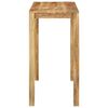 vidaXL Barska miza 112x55x108 cm trden mangov les