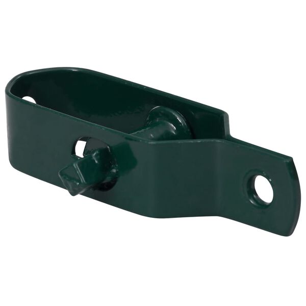 vidaXL Napenjalci žice 250 kosov 90 mm jeklo zelene barve