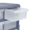 vidaXL Organizator z 18 predali 38x16x47 cm