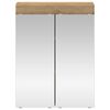 vidaXL Kopalni&scaron;ka ogledalna omara TULUM Umetni hrast 60 x 16,5 x 78 cm