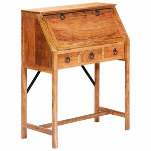 vidaXL Pisalna miza 90x40x107 cm trden akacijev les